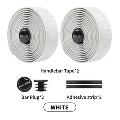 BUCKLOS Handlebar Tape PU+EVA MTB Road Bike Shock Absorption Anti-slip 1Pair US