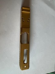 Glock 19 Gen 3 Ported RMR Blank Slide LFA Gold