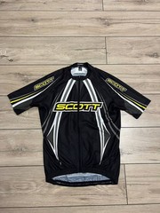 Men’s Scott RC Cycling Bike Racing Jersey sz L Yellow Black