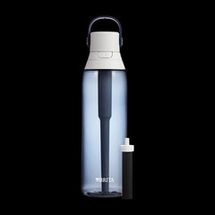 BRITA Filtering Water Bottle 26 oz Blue Flip Lock BPA-Free Leakproof