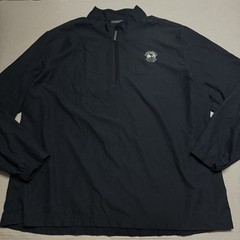 Pebble Beach Collection Men’s 1/4 Zip Windbreaker In Navy Size: 2XL