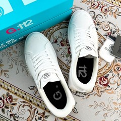 NEW G/FORE G4 G.112 Men’s Golf Shoes PU Leather SNOW/NIMBUS Sneakers US 10-12