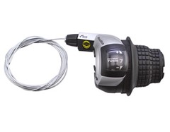 NEW! TWIST RIGHT GENUINE BICYCLE SHIMANO REVO 7/SPEED SHIFTER IN BLACK.
