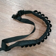 15 Round 12 Gauge Shotgun Shell Bandolier Shoulder Strap Adjustable QD Swivels