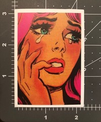 Girl Crying Humor Skateboard Laptop Guitar Decal Sticker