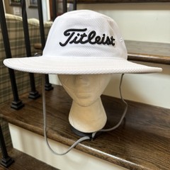 New Titleist Men’s Tour Aussie Golf Bucket Hat White Prov1 FJ OSFM