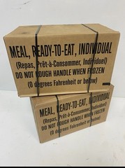 MRE U.S. Military Ready to Eat Meals INSP 06/2022 Case A Menu 1-12