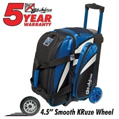 KR Strikeforce Cruiser Smooth Blue/White/Black 2 Ball Roller Bowling Bag