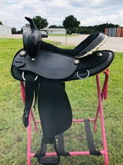 Adult Synthetic Leather Western Hybrid Horse Saddle 14″ to 18″ Free Shipping