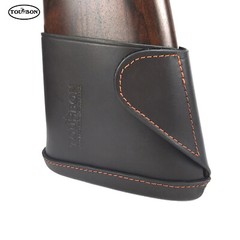 TOURBON Real Leather Gun Slip-on Recoil Pad Butt Stock Decelerator Hunting Large
