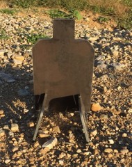 Portable AR500 IDPA IPSC Steel Shooting Target Gong Base Stand 3/8″ X 7″ X 12”