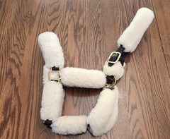 Perri’s, Sheepskin halter, havana brown, oversize warmblood, MSRP was $241.95