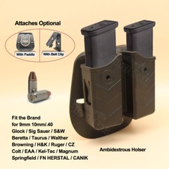 Magazine Holster 9mm For Taurus Beretta S&W Sig Glock HK Ruger EAA CZ Mag Holder