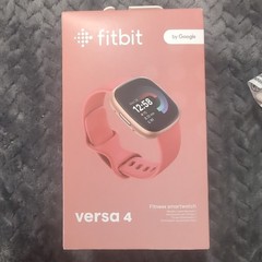 Fitbit Versa 4 Fitness Smartwatch FB523RGRW-US Pink on Gold