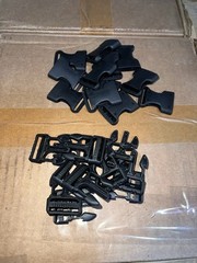 12-Pack 1″ Inch Plastic Side Release Buckle for Webbing- MilSpec MADE IN THE USA
