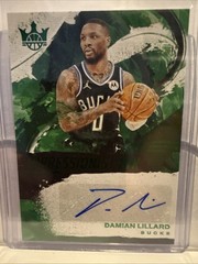 2024-25 Panini Court Kings Jade Impressionist Ink Damian Lillard