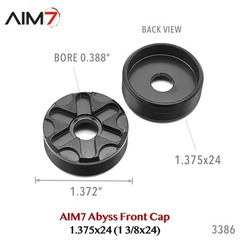 AIM7 Abyss Front Cap Adapter — 1.375×24 SUS303 — Deep-Inset (1 Pc)