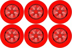 Discraft Ultrastar 175 Gram Sportdisc, Bright Red (6-Pack)