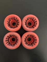 Lot of 4 Roller Skate Wheels Hyper Hockey Red *Used*