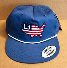 Huk American Huk Rope Hat Adjustable Snapback Fishing Cap H3000424