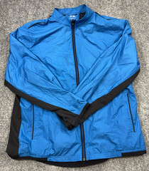Adidas Mens Jacket XXL Blue ClimaProof Performance Vented Full Zip Jacket