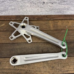 Vintage Stronglight 93 Crankset French Thread 170mm 122 BCD Square 14 x 125