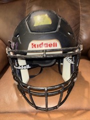 Riddell Speed Flex Large Football Helmet (Flat Black W/ Black Face Mask)