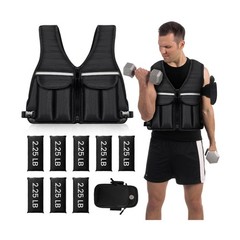 Prodigen Adjustable Weighted Vest, 0-10 lb/0-12 lb/0-18 lb Weig… FAST USA SHIP