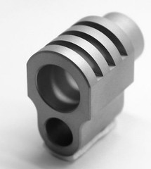1911 COMMANDER style Compensator Muzzle Brake .45acp SS Satin Finish Made in USA