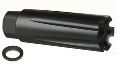 Linear Muzzle Brake Compensator 1/2×28 TPI AL 7075 T6 F 22 223 556 +Crush Washer