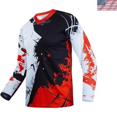 Dirt Bike Jersey for Youth, Kids Mountain Bicycle Shirt Long Sleeve for Motor…