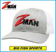 Z-MAN Structured Trucker Hat Adjustable Zman Logo Fishing Sun Protection NEW!