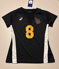 ASICS Women’s Volleyball Jersey #8 Sz. M NEW Black/Yellow