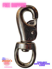 Steel Swivel Eye Bull Snap 5 1/8″ Malleable Steel 700 SWL Heavy Duty 1″ Eye