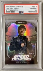 2025 Topps Chrome Kimi Antonelli F1 SPEED DEMONS (RC) #SD-1 PSA 10 GEM MT