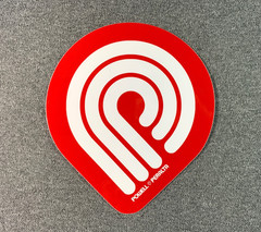 Powell Peralta Triple P Logo Skateboard Sticker Red White 5 inches sk8