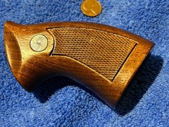 Vintage High Standard Revolver OEM TARGET grip Sentinel FULL SIZE DAN WESSON Fat