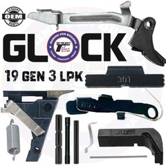 Glock 19 Lower Part Kit Gen 3 OEM G19 LPK Lower Frame Kit