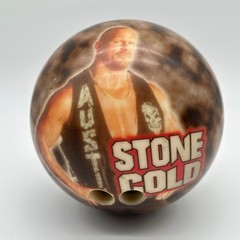 Vtg Stone Cold Steve Austin Brunswick Viz-A-Ball Bowling Ball Y2K WWF Wrestling
