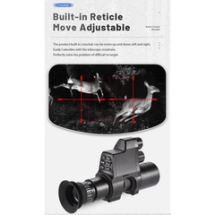 4XZoom Hunting Scope 1920×1080 HD Video Night Vision Monocular 850nm 16mm, 200-300m