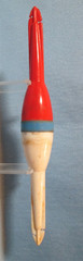 Vintage Red White & Blue Fishing BOBBER ~ Sporting Bait Tackle