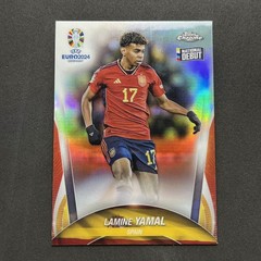 2024 Topps Chrome Soccer Lamine Yamal National Debut RC Rookie Euro 2024