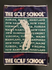 Vintage The Original Golf School Golf Bag Towel