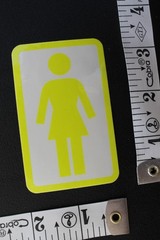 Girl Skateboards White Yellow Chocolate Punk Z11A Vintage Skateboarding STICKER