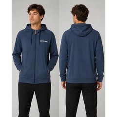 NEW Louis Garneau Men’s Medium Happytime Hoodie Sweatshirt Jacket Full Zip Blue