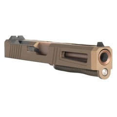 Complete Slide for G17 Gen 3 – Burnt Bronze Slide – PVD Copper Ported Barrel