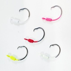 1/32 oz. YELLOWTAIL WEIGHTED CIRCLE HOOK JIGS 4/0 Mustad Hook (25 Pack)
