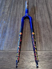 Colnago Steel Straight Fork 700C 1” Threaded Pantograph Crown Blue Vintage Road