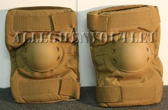 USGI Military USMC Surplus Army Elbow Pads, Coyote Brown w/ Tan, Medium, EXC
