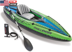 INTEX Challenger Inflatable Kayak Series: Includes Deluxe 86In Kayak Paddles and